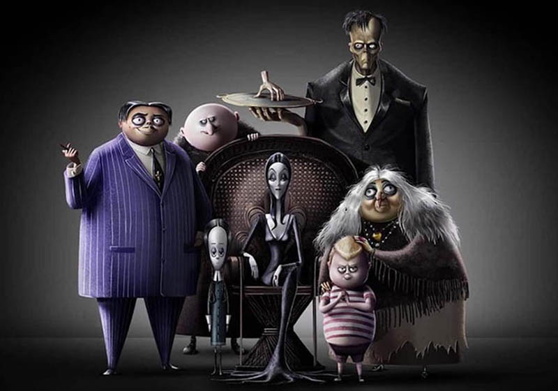 La famiglia Addams al completo